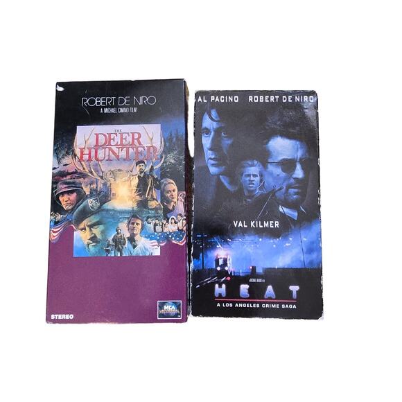 Robert De Niro VHS Lot - The Deer Hunter & Heat - Untested - Picture 1 of 2